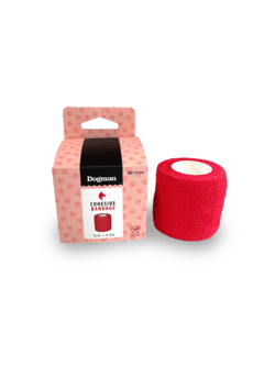 Dogman - Selvhæftende Bandage Rød 4,5m