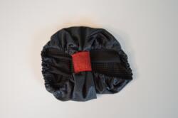 Snoods / Ørebeskytter ( Sportstekstil / grå med rød bånd )