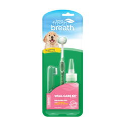 Tropiclean OralCare kit gel+tandbørste 59ml Puppy