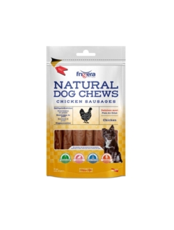 Frigera - Natural Dog Chews Kyllingepølser 12cm, 5stk