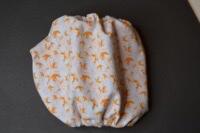 Snoods / Ørebeskytter ( Lyseblå med blade  / Hvalpestørrelse )