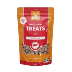 MUSH - FRYSETØRREDE GODBIDDER OKSE, 55 g