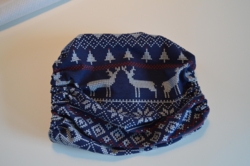 Snoods / ørebeskytter ( Jul marine - stor størrelse)