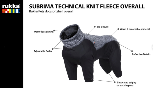 Rukka Pets - Subrima knit overall, grå