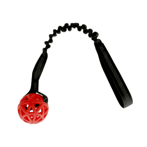 Dogman - Hvalpelegetøj hul bold Rød 50cm