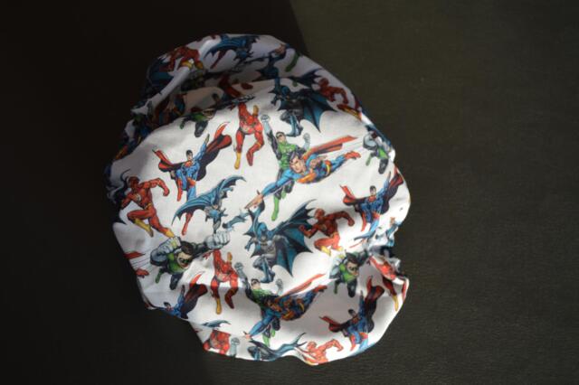 Snoods / ørebeskytter ( Superhelt hvid / stor størrelse 60 )