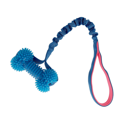 Dogman - Hvalpelegetøj ben Blå/Lyserød 50cm