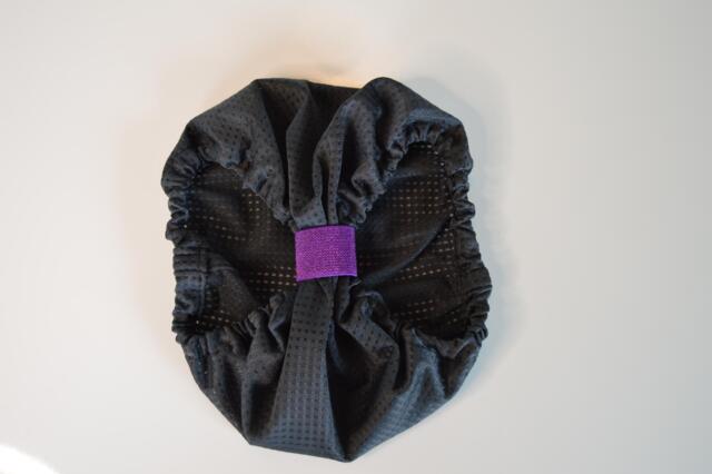 Snoods / ørebeskytter ( Sportstekstil / Grå m. Lilla bånd )