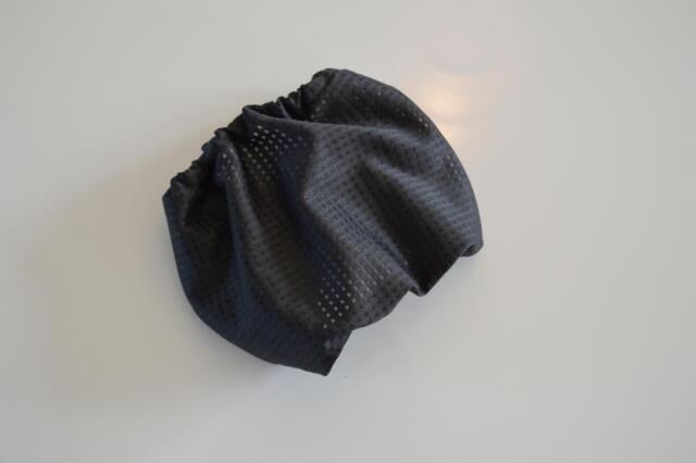 Snoods / Ørebeskytter ( Sporttekstil hvalpstørrelse med lilla bånd )