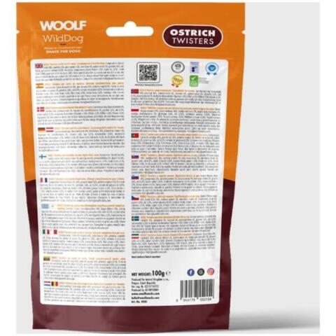 Woolf - WildDog Ostrich Twister 100g