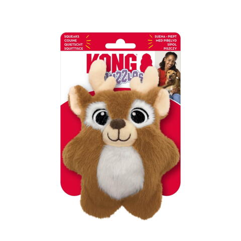 KONG Holiday Snuzzles Reindeer Brun S