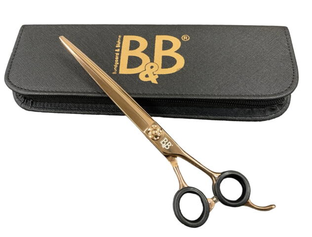 B&B scissor straight 7,5'' Rosegold