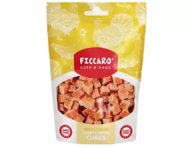 Ficcaro Kalkun & Kylling Cubes