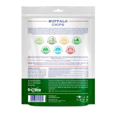 Frigera - Natural Dog Chews  Buffalo chips 250gr