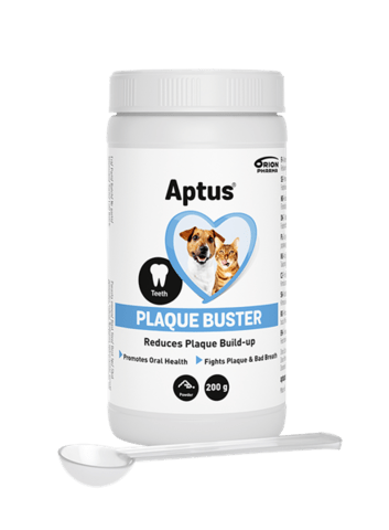 Aptus Plaque Buster. Tandpulver til hund og kat. 200 g.