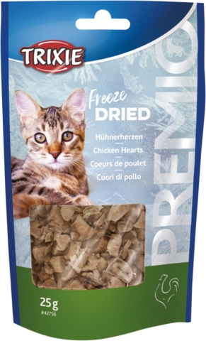 Trixie - Premio Freeze Dried Chicken Hearts (kylling), 25g