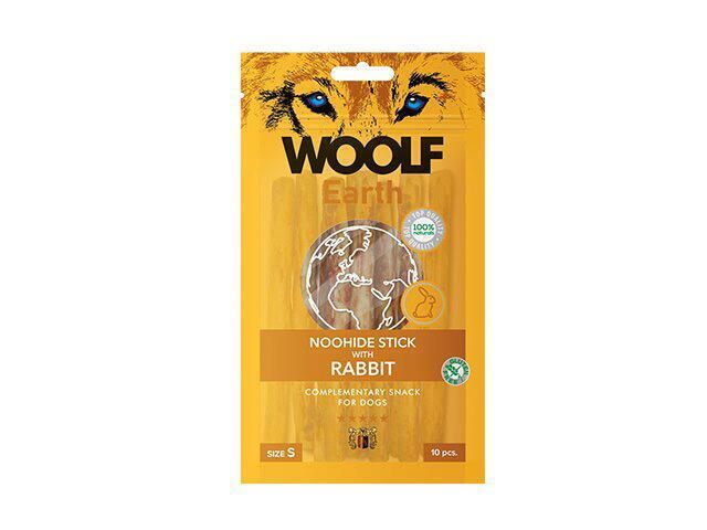 Woolf - Earth Noohide sticks rabbit S, 10 stk.