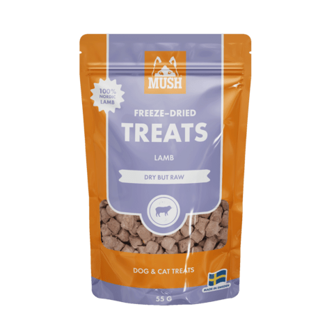 MUSH - FRYSETØRREDE GODBIDDER LAM, 55 g