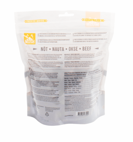 Mush - Hellä Freeze-Dried® Oksekød 250 g