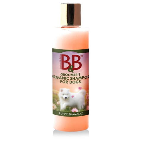 B&B Puppyshampoo med økologisk mandelolie.