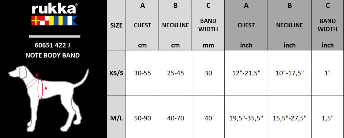 Rukka Pets Note Body Band