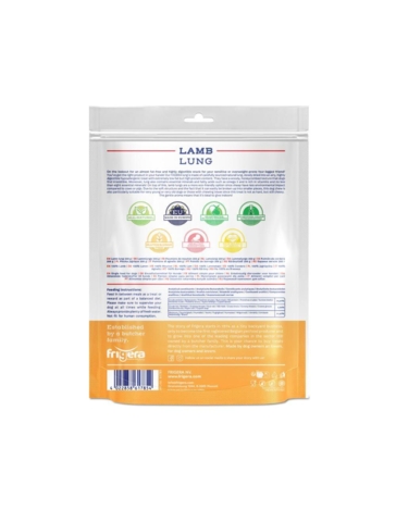 Frigera - Natural Dog Chews Lungetern Lam 200gr