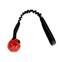 Dogman - Hvalpelegetøj hul bold Rød 50cm