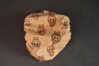 Snoods / ørebeskytter ( Labubu, brun, Stor størrelse )