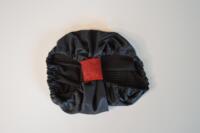 Snoods / Ørebeskytter ( Sportstekstil / grå med rød bånd )