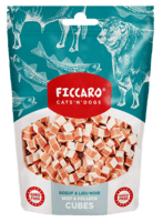 Ficcaro Beef & Pollard Cubes 100 g ( Okse og Sej )