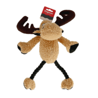 Dogman - Hundleksak Älg med pip Brun 33cm M